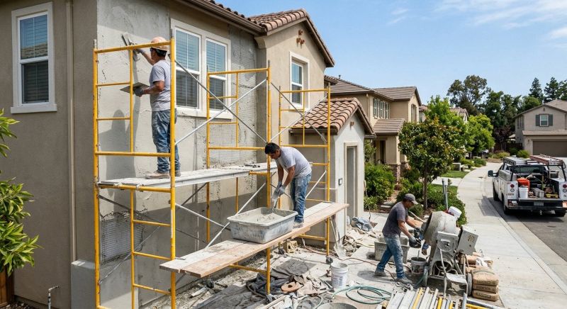 Stucco Siding Installation in Santa Rosa, CA
